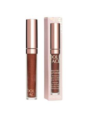 Doll Face Matte-Nificent Metallic Matte Liquid Lip Color .12 Fl Oz Shade Eclipse